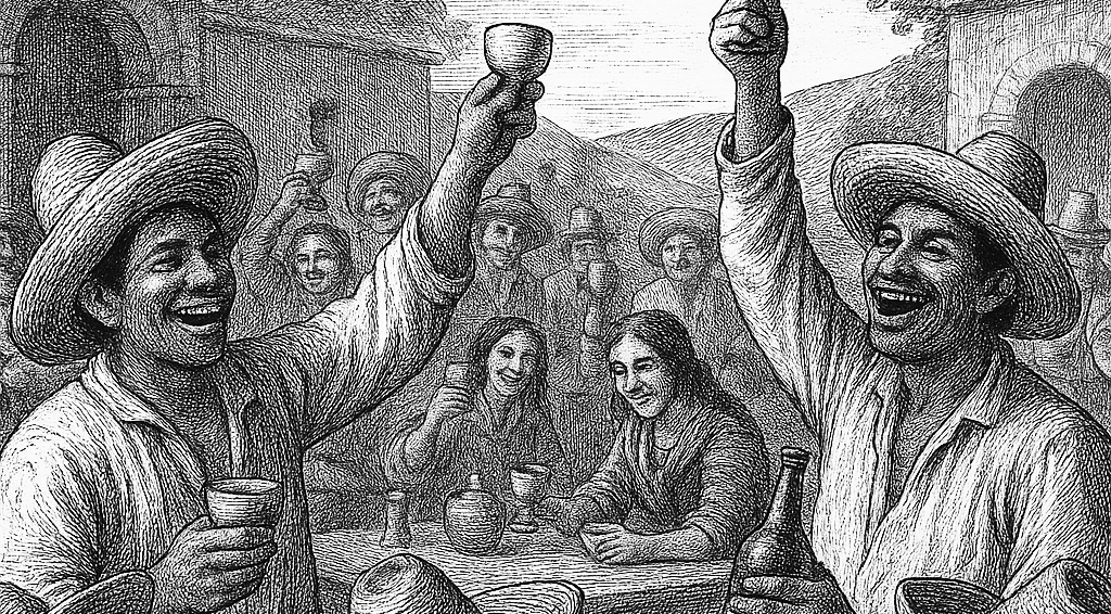 Una tertulia campirana de 1800